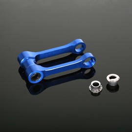 +5mm ~-25mm CNC Adjustable Suspension Lowering Link Compatible With YAMAHA YZ125 YZ250 2-Stroke 2006-2023 YZ125X 2020-2023 YZ250X 2-Stroke 2016-2023 (Blue)