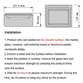 Frafuo Shower Soap Holder for Shower Wall -Minimalist Design SUS 304 Shower Soap Dish for Shower Wall-No Drilling Bar Soap Holder for Shower-Soap Dished for Bar Soap Max Bearing 10KG
