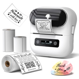 Phomemo Label Maker, M220 Barcode Printer, Thermal Bluetooth Label Printer for Address, Clothing, Warehouse, Mailing,Compatible with Phone & Laptop
