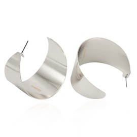 Geometric Chunky Hoop Earrings Large Vintage Statement Hypoallergenic Gold Plated Boho Earrings Jewelry for Women Wedding Gifts