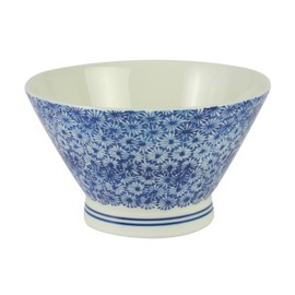 Hasami Honeycomb kurawa Stamped? 丼 (Blue) 13926