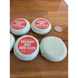 Trader Joe's Rosemary Mint Bath Fizzer New and Sealed 1.4 oz/ each Lot of 5