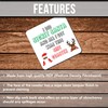 Secret Santa Present Gift Funny Drinks Coaster Tea Coffee Coaster
