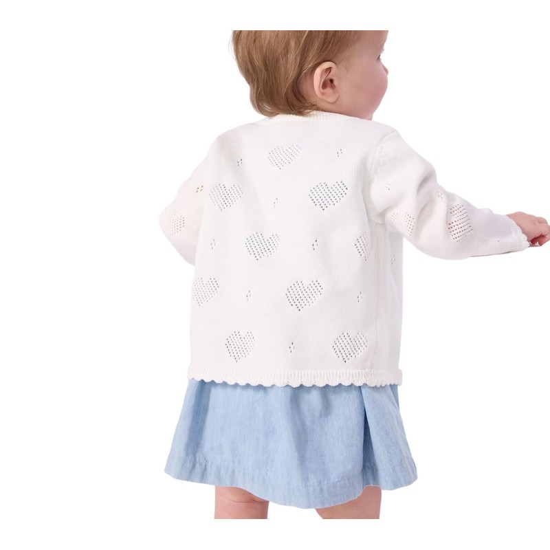 Petit Bateau Abbigliamento Giorno Bambino Ragazza, Marshmallow, 6 Mesi