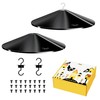 iBorn Bird Feeder Squirrel Guard, Chew-Proof PC Oversize Squirrel Baffle
