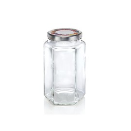 Leifheit Sechskantglas 1700ml, Einmachglas, Weckglas ideal für Eingemachtes, dekoratives Vorratsglas, ideal zur Aufbewahrung von größeren Mengen, spülmaschinengeeignet, made in germany