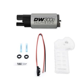 DeatschWerks - 340lph Compact Fuel Pump with Out Clips w/ 9-1059 Install kit (9-307-1059)