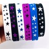 POYAMUSE 6pcs Y2K Star Silicone Bracelets Set – Emo Rubber