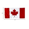 Fine Line Flag Canadian Flag 3x5 Ft - Outdoor Nylon
