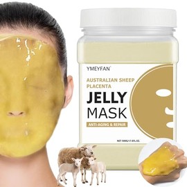 YMEYFAN Mascarilla De Gelatina Para Faciales Profesional - Oveja Placenta Hydro Jelly Mask Powder, Anti-Envejecimiento Cuidado De La Piel Facial...   