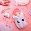 Halinuia Unicorn Bag Set for Girls, Gift with Handbag, Purse,