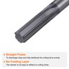 HARFINGTON Carbide Chucking Reamer 0.476"(12.09mm) Dia Straight Flute Straight Shank