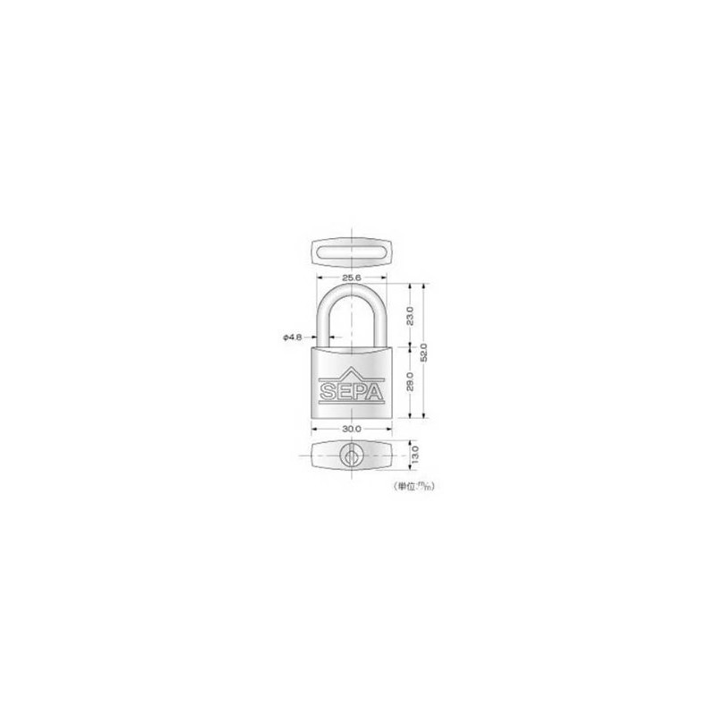 High Logic G-264 Dimple Padlock, 1.2 inches (30 mm), 3