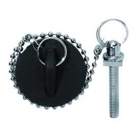 Wirquin 30718876 Complete Waste Set for washbasin with Plug, Without Overflow, White and Chrome