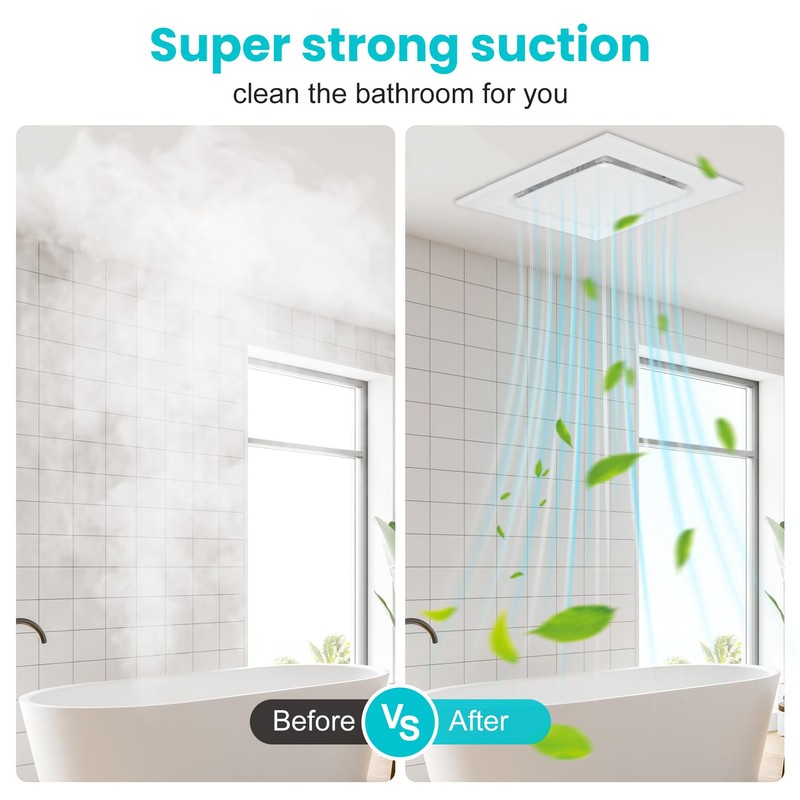 Orsong Bathroom Fan Ceiling Mount Exhaust Ventilation.100 CFM 1.0 Sones
