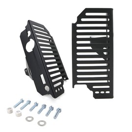 Xitomer Aluminum Radiator Guards, for CRF250X 2004-2015 2016 2017 2018 / CRF250R 2004-2009, Radiator Grille Cover/Protector (Black)