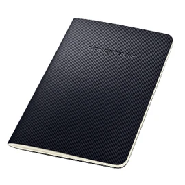 SIGEL CO865 Pack of 5 Journals, Approx. A6 (9.3 x 14 cm), Lined, Softcover, Black - Conceptum