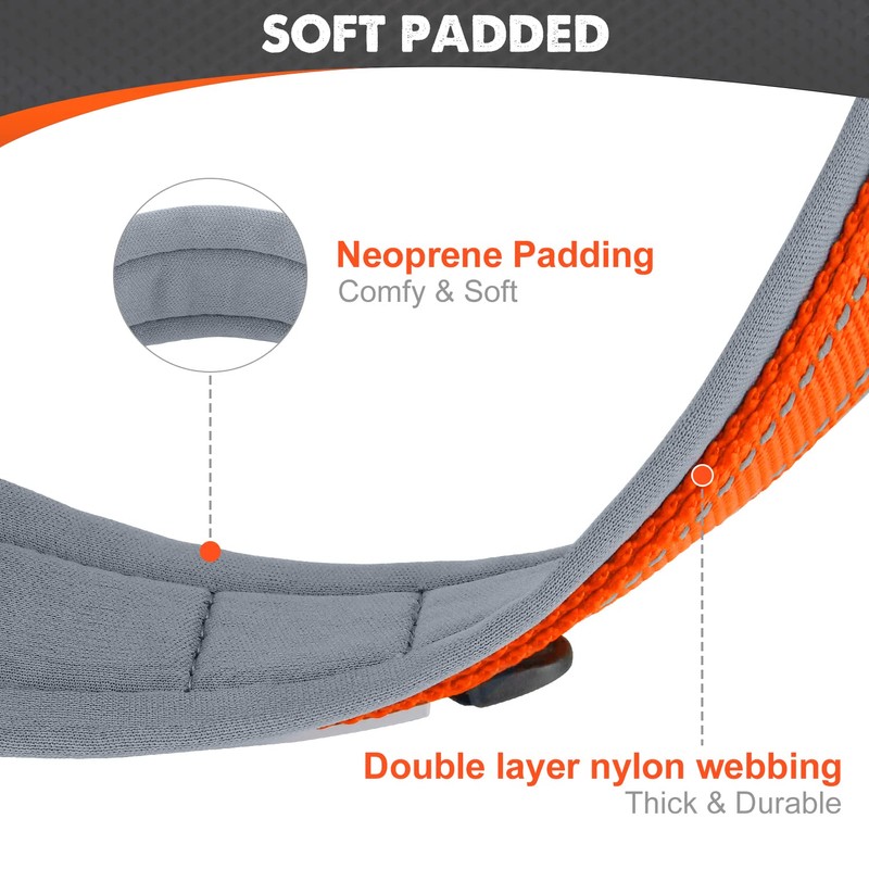 Joytale Reflective Dog Collar Extra Large Dogs | Ultra Comfy