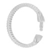 Transparent Shower Curtain Rings, Smooth Gliding O Shape Hooks for