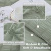 Haowaner Soft Sage Comforter Set Queen, 3 Pcs Sage Green