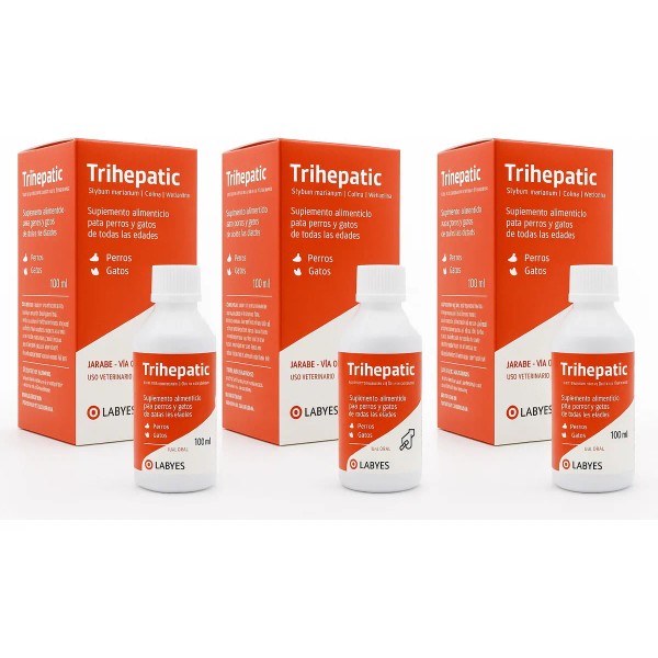 Trihepatic Labyes 100ml Protector Hepático Perro Y Gato 3 piezas