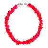BlueRica Puka Chip Shell Anklet (Solid Color) 10" (Neon Red)