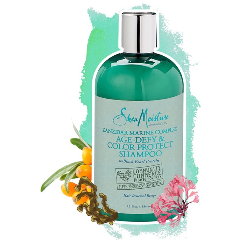 Shea Moisture Zanzibar Marine Complex Age-defy & Color Protect Shampoo