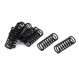 TOP-VIGOR 10Pcs Compression Spring, 1.2mm Wire Dia, 12mm OD, 30mm Free Length Dual Extended Durable Dual Hook Tension Spring for Furniture Screen Doors Repair Projects