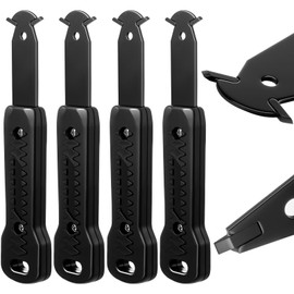 Lasnten 4 Pcs Carbide Scoring Cutter Backer Board Scoring Knife Laminate Floor Cutter Reversible Carbide Tips for Fiberboard Vinyl Flooring Cutting Linoleum Plexiglass Acrylic Plastic Soft Tile Sheet