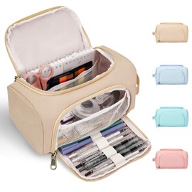 Hsmihair Large Pencil Pouch,Pencil Case Aesthetic,Zipper Pencil Box For Girls Back To School Supplies Emergency Bag Makeup Bag