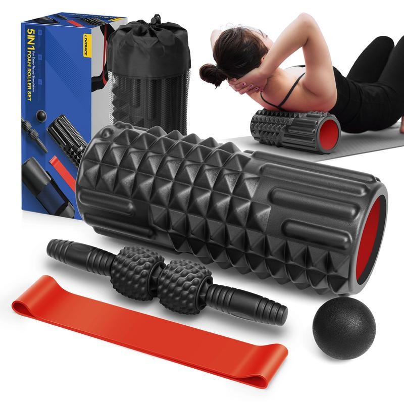 5 in 1 Foam Roller Set - High Density Back