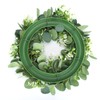 Home Hanging Artificial Plants Wreath Green Leaf Wreath Decoration for