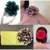 Large Rose Fascinator Corsage Hair Clip and Brooch Pin, Satin