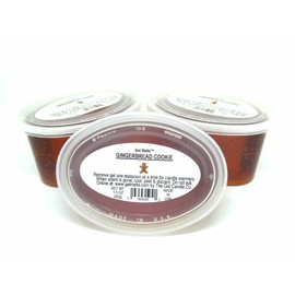 3 Pack Aroma of Fresh Baked GINGERBREAD COOKIES Long Lasting Gel Melts for Warmers and Burners PEEL, MELT, ENJOY