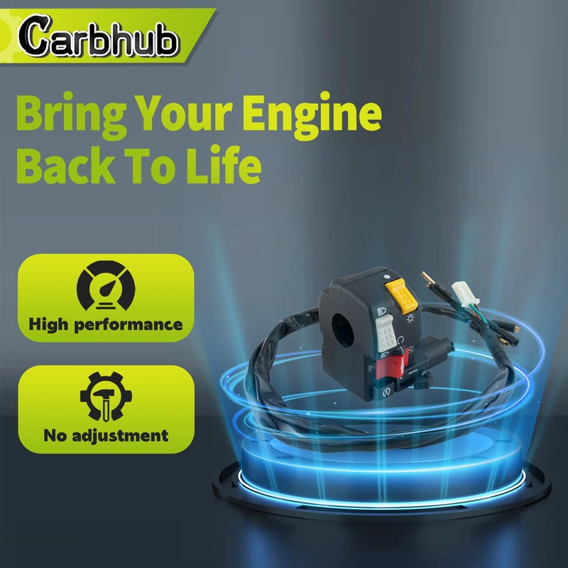 Carbhub 35200-HC4-004 Handlebar Light Run Start Switch for Honda FourTrax