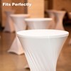 QUARKZMAN Pack of 2 Round Cocktail Tablecloth, 32 x 43