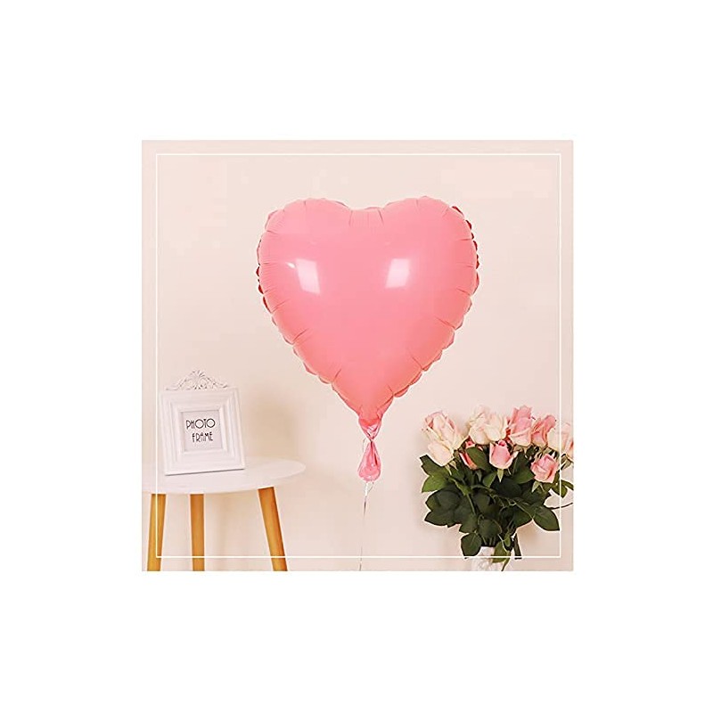 10 Pack 18" Star Heart Film Balloons Macaron