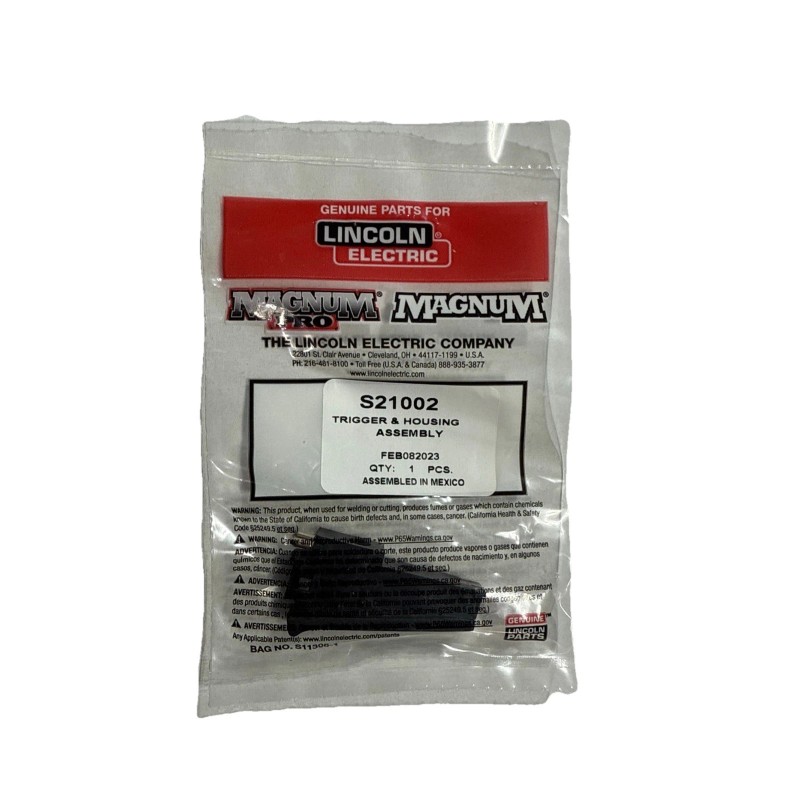 Lincoln Electric 9SS21002 TRIGGER AND HOUSING ASSEMBLY S21002