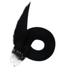 Ugeat 22 Inch Microloop Hair Extensions Real Human Hair Black