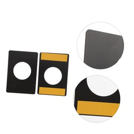 ORFOFE 2pcs Stainless Steel Door Plate Repair Kit Ball Fixing Filler Plate Brushed Surface for Deadbolt