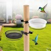 Bird Feeder for Railing Pole, Bird Feeding Station with Metal