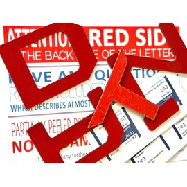 Red Tailgate Letters Compatible with Tandur 2014-2021 Rear ABS Plastic Selfadhesive Inserts Not Decals