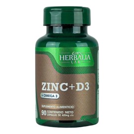 Herbalia Lab Cápsulas De Zinc Y Vitamina D3 Con Omega 3