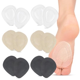 12 Pack Metatarsal Pads Forefoot Pads Ball of Foot Cushion Self Sticking Foot Cushions Adhere to Shoes Anti Slip Forefoot Cushions for Mortons Neuroma Foot Sore