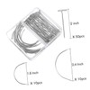Baluue 70pcs Handmade Curved Pin Technics Steel Wire T-pins Wig