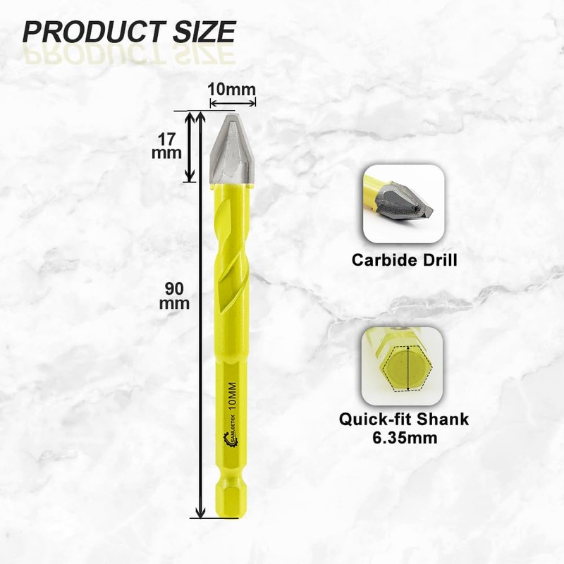 Skewed Head Eccentric Drill Bits Set - SANLEETEK Masonry Drill