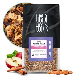 Tiesta Tea Tiesta Tea - Nutty Almond Cream | Loose Leaf | Cinnamon Almond Herbal Tea | Non-Caffeinated Blend | Make Hot or Iced | Brews Up to 200 Cups | 16 Ounce Resealable Bulk Pouch