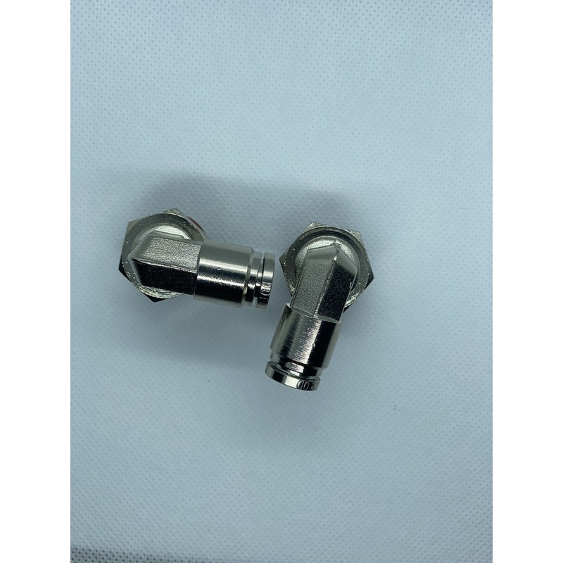 Air Suspension Fittings 2x 1/2 NPT To 3/8 PTC 90