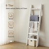 TEAKMAMA 6-Tier Blanket Ladder for Living Room and Bedroom,5.4 Ft