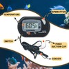2-Pack Digital Aquarium Thermometers with Probe & Suction Cup -